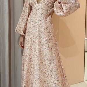 By Nicola Floral Long Sleeve Maxi Dress new with tags size 10